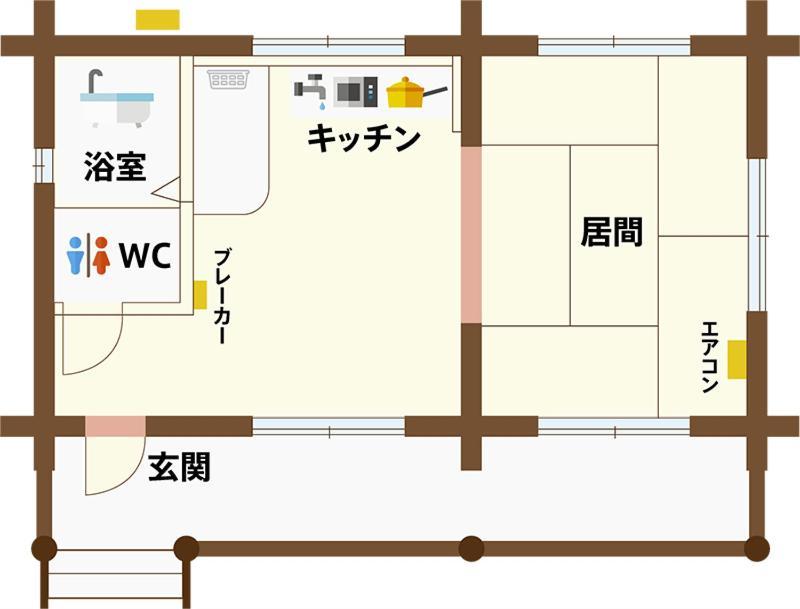 美濃田の淵キャンプ村 Hotel Higashimiyoshi Ruang foto